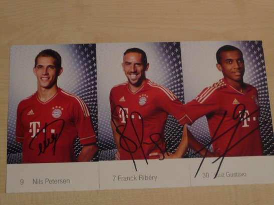 My 3 Bayern autographs